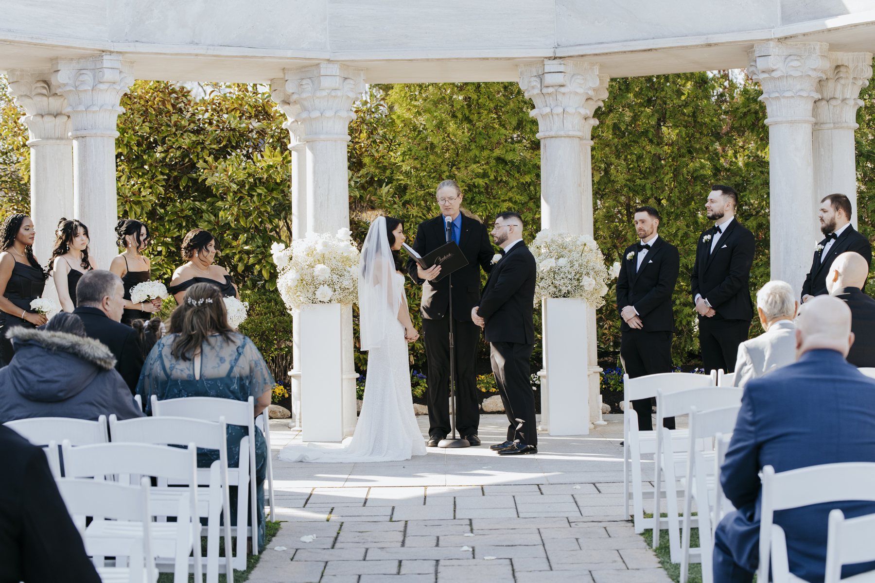 A wedding ceremony with Chadwick Weddings