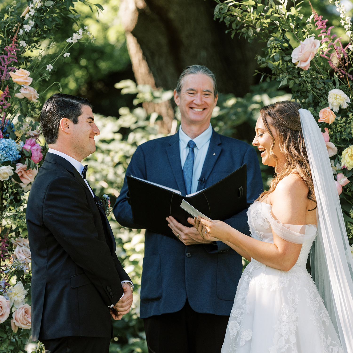 Bellevue Hall Wedding Officiant: Devon and John